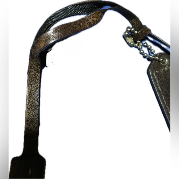 COACH LEATHER TASSELS KEYFOB BAG CHARM KEYCHAIN HANGTAG - Picture 4 of 4